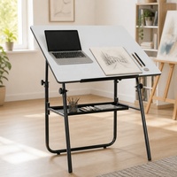 Table de dessin pliable moderne, écologique, durable, sans outil, à angle réglable, pour le dessin et la peinture, idéale pour les meubles scolaires