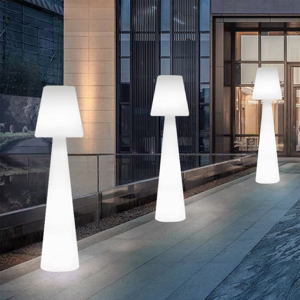 Moderna plastica RGB pavimento in piedi lampada a <span class=keywords><strong>LED</strong></span> da esterno impermeabile da giardino <span class=keywords><strong>con</strong></span> <span class=keywords><strong>telecomando</strong></span> di nuova concezione di lusso solare - Product Image 6
