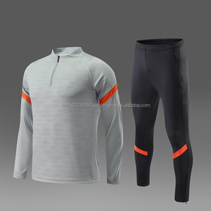 ชุดเสื้อฟุตบอลแบบซิปครึ่งตัว ระบายอากาศ ป้องกันรังสียูวี แห้งเร็ว สำหรับเด็กและผู้ใหญ่ พิมพ์ลายได้ตามต้องการ แขนยาว เหมาะสำหรับออกกำลังกายกลางแจ้ง - Product Image 2