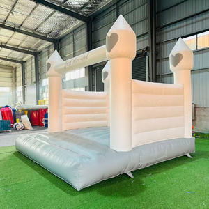 <span class=keywords><strong>Castillo</strong></span> Inflable Blanco Royal de 13x13 pies, <span class=keywords><strong>Castillo</strong></span> Hinchable para Niños, Mini Casa de Brinco Blanca para Bodas - Product Image 2