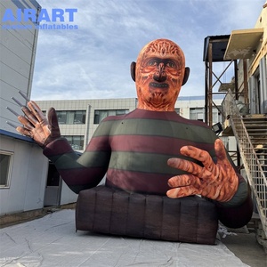 Nouveauté : Personnage d'horreur Krueger gonflable géant, démon tueur gonflable pour Halloween, décorations de jardin extérieur - Product Image 6