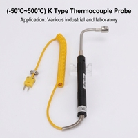 Sonde de mesure de température industrielle portative de type K, thermocouple de surface, pointe de sonde de mesure, série NR Ruixiangtong, en métal