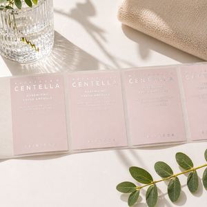 Etiquetas Adhesivas Personalizadas de Lujo con Estampado en Lámina Rosa Plateada, Fabricante de Etiquetas de Producto Impresas - Product Image 1