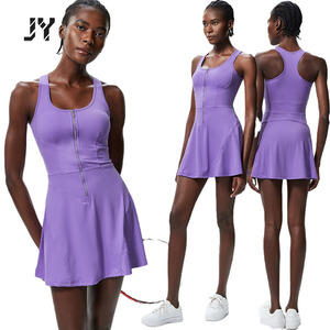 Joyyoung Factory Womens Clothing Sportswear <strong>Sexy</strong> Zip Tennis Dress Quick Dry <strong>Golf</strong> Dress Tennis Wear Gym Fitness Girls <strong>Outfits</strong> - Product Image 5