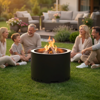 Nouveau produit 3 en 1 multifonctionnel pour Noël, brasero extérieur, foyer, barbecue avec tiroir pour patio, pique-nique, fête