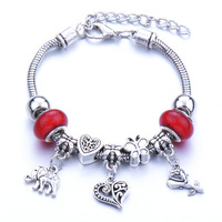 PFT 2026 Nueva Pulsera de Cuentas para Mujer al por Mayor, Joyería Estilo Bohemia, Pulsera Ajustable de Acero Inoxidable con Piedra Natural y Mariposa