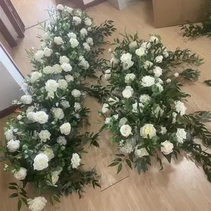 Event Hanging Backdrop Flower Artificial Runner Flowers For Wedding