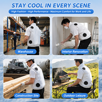 Chaleco Refrigerante Peltier OEM ODM, Aire Acondicionado Portátil, Ropa Refrigerante Personal para Trabajo al Aire Libre, Construcción, Fábrica, Verano