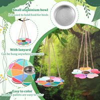 Kit de bricolage écologique pour mangeoire à oiseaux en bois - Activités créatives et jouet d'extérieur pour Thanksgiving, la Saint-Valentin, la fête des Pères et les cadeaux de fête