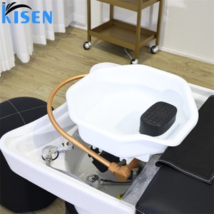 Kisen Head Spa Luxury Modern Hair SPA Sink Shampoo Bed Massage <b>Table</b> Foor <b>Bath</b> Pedicure Furniture Commercial Equipment - Product Image 1