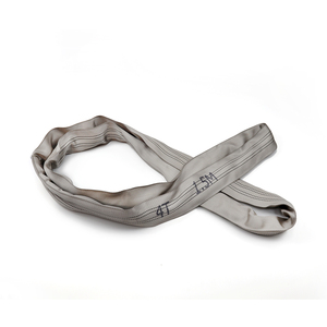 Eslinga Redonda Suave Sin Fin de Poliéster 100% Certificada CE EN 1492-2 de Alta Tenacidad 4T 4M Gris para Elevación de Carga Pesada en Grúas y Camiones - Product Image 2