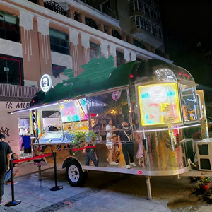 Remolque de Comida Móvil de Acero Inoxidable y Aluminio Personalizado de Proveedor Chino, Camión de Comida Rápida para Aperitivos y Dulces - Product Image 4