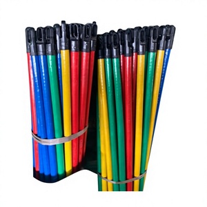 Color <b>Shrink</b> Wooden Broom Handle Mop Stick for Home and Garden 120cm Length - Product Image 1