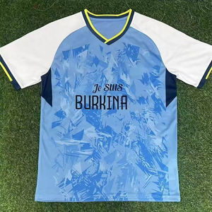Футбольная форма сборной Буркина-Фасо 2526, белая, нестандартная, автоматизированная резка, 100% полиэстер, быстросохнущая - Product Image 4