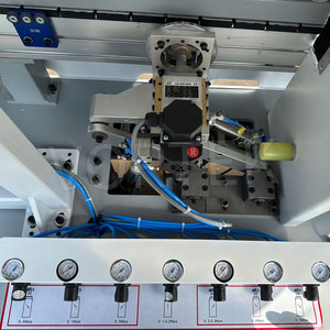 Machine à chantourner CNC multifonction entièrement automatique PME368 pour collage et raclage de portes en bois MDF, double refonceuse 0,4-3 mm - Product Image 4