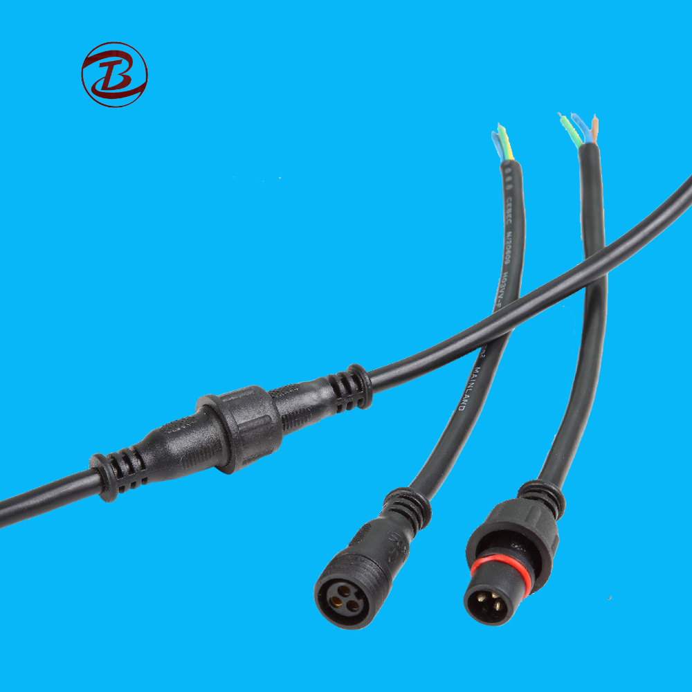 2 3 4 PIN al aire libre de la luz de tira led de alambre impermeable cable LED tira conector