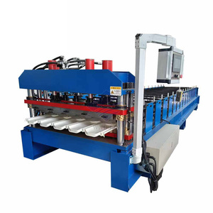 Petit pain de tuile vitrée de tuile de toit en acier formant la machine - Product Image 1