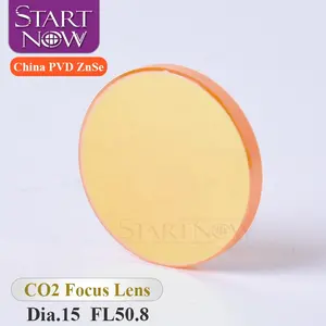 Startnow แกะสลักเลเซอร์ตัดเครื่องเลนส์ Dia.15 F50.8mm DIA 15 F50.8 D15 F2 "คุณภาพสูง CO2 จีน PVD ZnSe เลเซอร์โฟกัสเลนส์