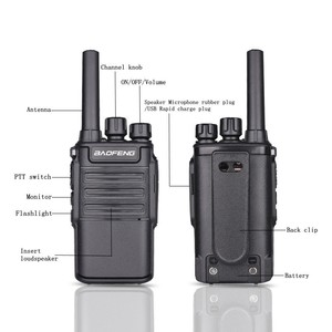 Walkie Talkie Baofeng BF-V8, 2 Piezas, Radio Portátil con Iluminación LED para Hotel, Escuela, Sitio de Construcción - Product Image 3