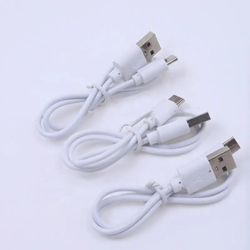 Câble USB vers type-c câble de charge blanc 0.5 m câble de charge blanc 1 amp type C