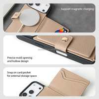 Casing Ponsel Kulit Sapi Mewah dengan Tali Selempang, Casing Ponsel Kulit Mewah, Casing Ponsel untuk Iphone 17 Pro Max