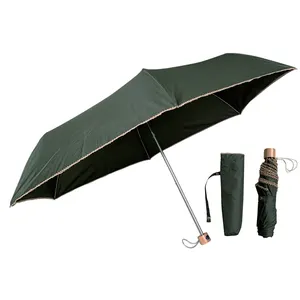 YS-3062日本の折りたたみ傘オーバーロックエッジマニュアルオープンアンチUVカスタムプリント超軽量ミニ3折りたたみ傘女性用