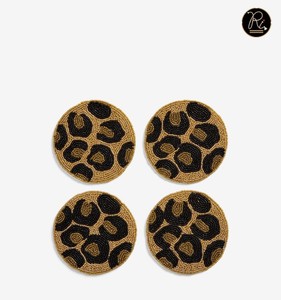 Premium handmade beaded coasters for dining <b>table</b> elegant home decor <b>table</b> <b>protection</b> for cups mugs drinks and daily use - Product Image 3