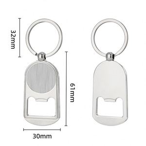 Porte-clés décapsuleur personnalisé en métal avec logo, cadeau publicitaire, vente en gros - Product Image 4