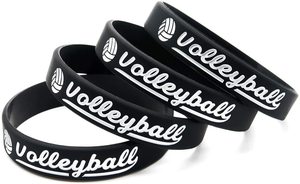 Lot de 12 bracelets en silicone personnalisés pour le volley-ball chrétien, avec <span class=keywords><strong>citations</strong></span> sportives <span class=keywords><strong>motivantes</strong></span>, échantillon gratuit, vente en gros certifiée - Product Image 3