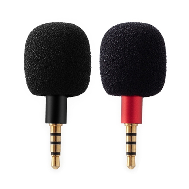 Mini Omni-Directional 3.5mm Jack Microphone Portable Small Mic for Sound Card Recorder Cellphone Smartphone