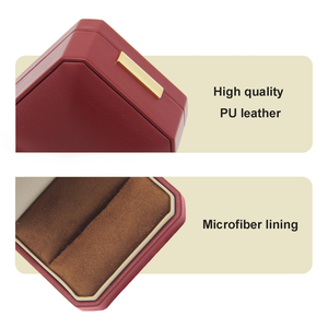 Luxury Round Leather Jewelry <b>Box</b> with an Angled Design, Ideal for Displaying Necklaces, Earrings, Bracelets, Pendants, and <b>Rings</b> - Product Image 2
