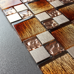 Azulejo de mosaico de vidrio <span class=keywords><strong>para</strong></span> decoración del hogar, forma de mosaico de cristal <span class=keywords><strong>para</strong></span> colorear, precio de fábrica - Product Image 3