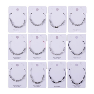 Ensemble de bracelets perlés Angelina, 12 pièces, bijoux en cristal multicolore pour femmes, cadeau de style bohème - Product Image 1