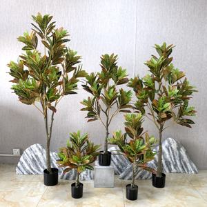 Haut de gamme couleur changeante <span class=keywords><strong>bois</strong></span> saupoudré Ficus faux arbre plante sol en pot salon intérieur fleur décoration vert bonsaï - Product Image 2