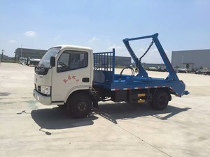 4x2 4cbm <span class=keywords><strong>dongfeng</strong></span> hệ thống thủy lực Swing cánh tay Xe tải rác/móc nâng rác thu gom rác 6 bánh xe - Product Image 2