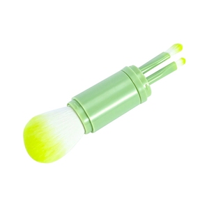 Ensemble de pinceaux de maquillage miniatures 4-en-1 portables, poils synthétiques, blush, fard à paupières, lèvres, anticernes, pour les voyages - Product Image 6