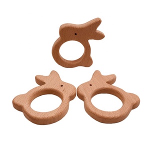 Personnalisé Lapin Naturel Hêtre Bois <span class=keywords><strong>Anneau</strong></span> <span class=keywords><strong>De</strong></span> <span class=keywords><strong>Dentition</strong></span> Pour Bébé <span class=keywords><strong>De</strong></span> <span class=keywords><strong>Dentition</strong></span> - Product Image 2