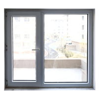 Ventana de PVC con Diseño Postmoderno, Vidrio Templado y Simulación de Paneles Divididos, Antirrobo, Directo de Fábrica para Villas