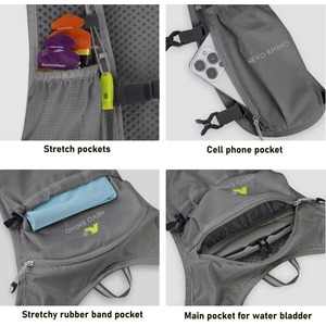 Échantillon gratuit – Gilet de sport réfléchissant personnalisé BSCI avec ceinture ajustable, porte-téléphone pour la course à pied et le jogging - Product Image 2