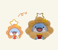 Anoeo Kawaii Fluffy 10 cm Lion Shark Soft Headphone Bag RTS Plush Purses for Girls