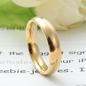 Bagues de couple en acier titane poli 23022 Bijoux unisexes Cadeau - Product Image 3
