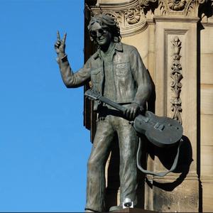 Statua in bronzo all'aperto John Lennon giardino parco decorativo - Product Image 2