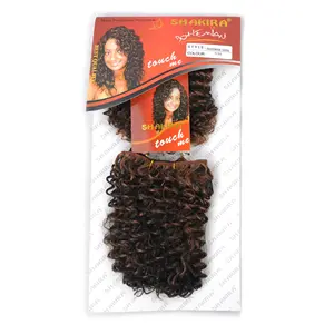 Istana Rambut 8Inch 1 Pack 2 Bundel BOHEMIAN DORA Jerry Curl Perawan Keriting Rambut Pakan Diproses Sintetis Rambut Pakan