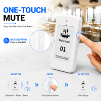 Système d'appel sans fil pour restaurant, 10 bipeurs, 433 MHz, portée 300 m, système d'appel rechargeable pour clients, idéal pour café, aire de restauration, bar