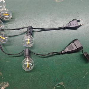 G40 LED toàn cầu bóng đèn vườn Patio cây trang trí chuỗi đèn Vòng hoa đám cưới ngoài trời kỳ nghỉ năng lượng mặt trời 25ft 50ft G40 chuỗi đèn - Product Image 3