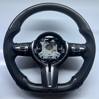 Volant de voiture en fibre de carbone rouge adapté aux BMW F30 F10 F15 F36 F20 F22 F25 F32 M3 M4 M5 X5 E46 E60 E70 E90 E91 E92