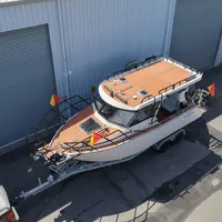 Bateau de pêche en aluminium Gospel Boat Sea King 770W, moteur hors-bord, yacht de luxe pour usage familial