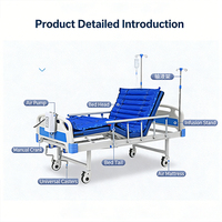 Lit médical manuel à oscillation simple, certifié CE, de haute qualité, durable, capacité de charge 240 kg, 60 mm, pour hôpitaux, directement de l'usine