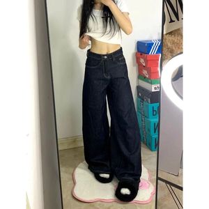 กางเกงขาบานเอวสูงผู้หญิง, กางเกงยีนส์ขาบานระบายอากาศได้ดีสไตล์ย้อนยุคดีไซน์อเนกประสงค์ - Product Image 2