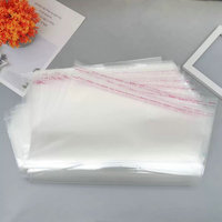 Sac d'emballage transparent en plastique auto-adhésif refermable personnalisé en OPP cellophane